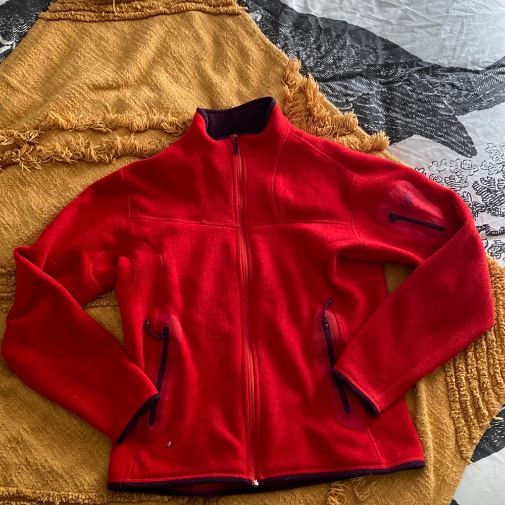 Classic Red Arteryx Polartec Jacket